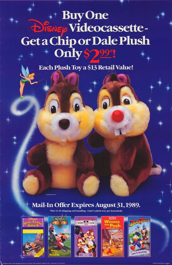 Chip 'N' Dale movie POSTER (Style A) (27" x 40") (1989)