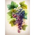thumbnail image 3 of Pintura en lienzo con acuarela de frutas jugosas, sandía, plátano, manzana y uva, impresiones para pared, restaurante, cocina, habitación, decoración, póster, 3 of 5