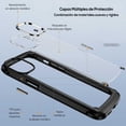 thumbnail image 3 of Funda TEKKU Shock Hardshell para iPhone 15 PLUS Negra Transparente, 3 of 7