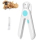 thumbnail image 1 of Cortaúñas y cortaúñas para perros con protector de seguridad para gatos - Cortaúñas para mascotas con luz LED para evitar cortar demasiado la lima de uñas gratis (azul), 1 of 5