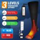thumbnail image 4 of Calcetines calefactables Calcetines calefactables eléctricos Control de temperatura de 3 velocidades Calcetines calefactables de tubo largo Calcetines de protección para pies cálidos para exteriores JAMW Sencillez, 4 of 5