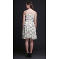 thumbnail image 3 of Bimba Robe Cocktail au-Dessus du Genou Smockée Teinture sur Nœuds pour Femmes Robe d'Été Fluide-TTG, 3 of 5