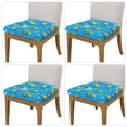 thumbnail image 2 of Gaeub Cute Car Cartoon Square Chair Seat Covers, Stretch Fitted Printed Chair Seat Cushion Cover for Kitchen, Office - One Size, 2 of 9
