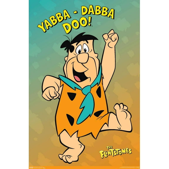 The Flintstones - Yabba Dabba Doo Wall Poster, 14.725" x 22.375"