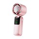 thumbnail image 1 of Ventilador de enfriamiento de la mano 100 velocidades ajustables para mujeres, collar colgante plegable, ventilador de collar para deportes de verano, Rosa, 1 of 8