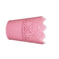 thumbnail image 4 of Organizador de cepillo de maquilje de escritorio oficina recortado rosado Sunnimix Florero de metal, 4 of 8