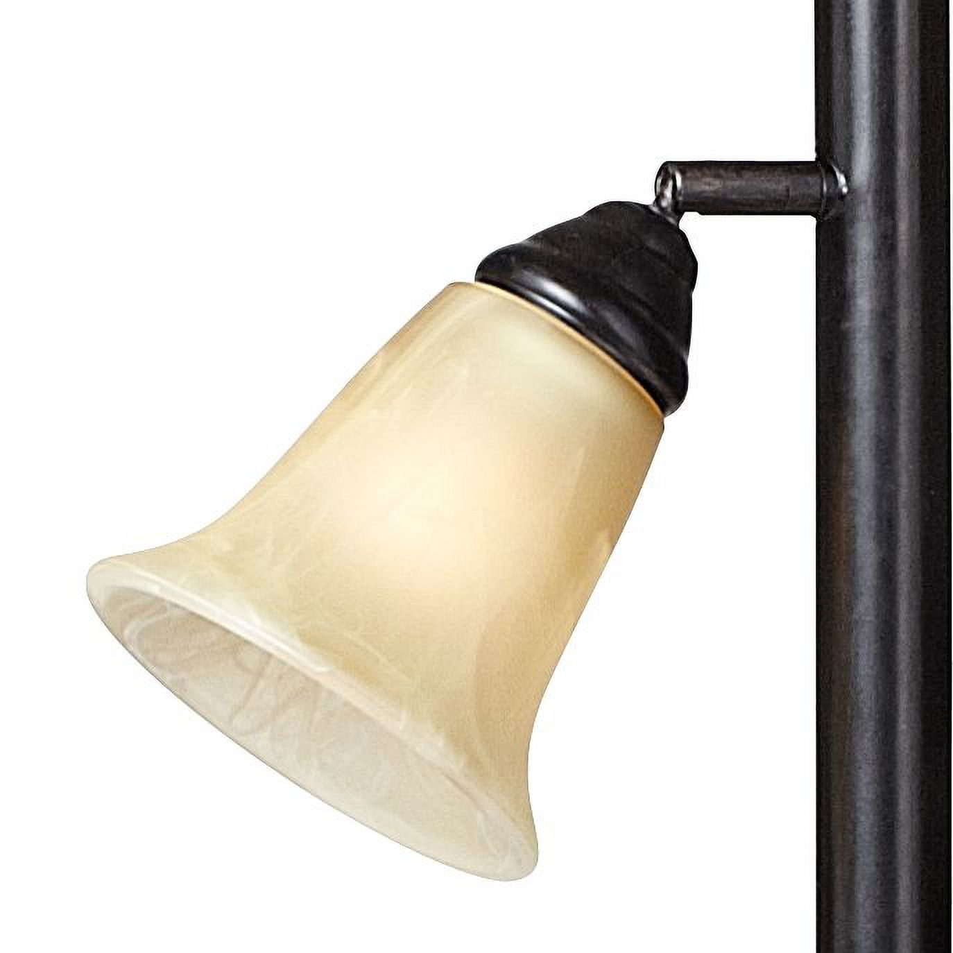 Kathy Ireland Sonnett Vintage Rustic Torchiere Floor Lamp with