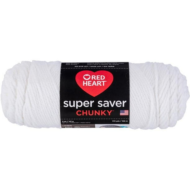 Red Heart Super Saver Chunky YarnWhite