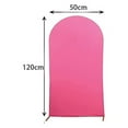 thumbnail image 2 of Ceremony Banquet Decoration High Elasticity Round Solid Color Wedding Arch Cover Arch Backdrop Cover Ceremony Banquet Decoration Arch Stand Covers PINK, 2 of 8