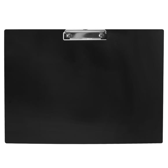 A3 Horizontal Clipboard Drawing Paper Clip Pad Thick Plastic Writing Pad Office File Folder Clip (Black)