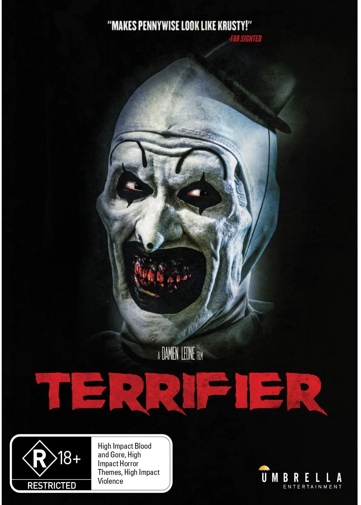 Terrifier 2 Movie (DVD) - Art the Clown Returns on Halloween Night