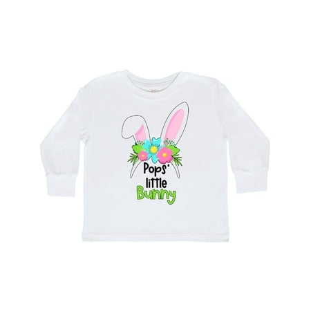 

Inktastic Pops Little Bunny Cute Easter Bunny Ears Gift Toddler Boy or Toddler Girl Long Sleeve T-Shirt