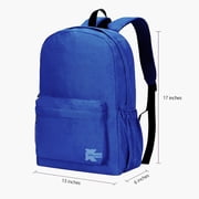 K-Cliffs Unisex Classic Water Resistant School Backpack in Royal Blue, Teen-Adult