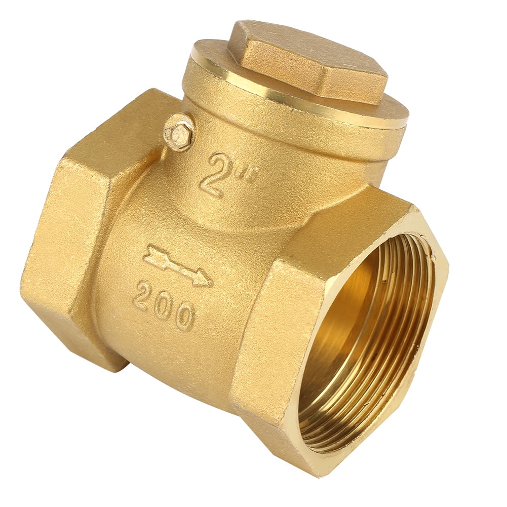 Tebru DN50 Check Valve, DN50 Female Thread Brass Nonreturn Swing Check