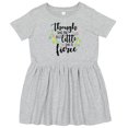 thumbnail image 3 of Inktastic Though She Be but Little She is Fierce Shakespeare Girls Toddler Dress, 3 of 5