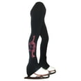 thumbnail image 1 of Figure Skating Pants with pink crystals "Layback" rhinestone applique, 1 of 3