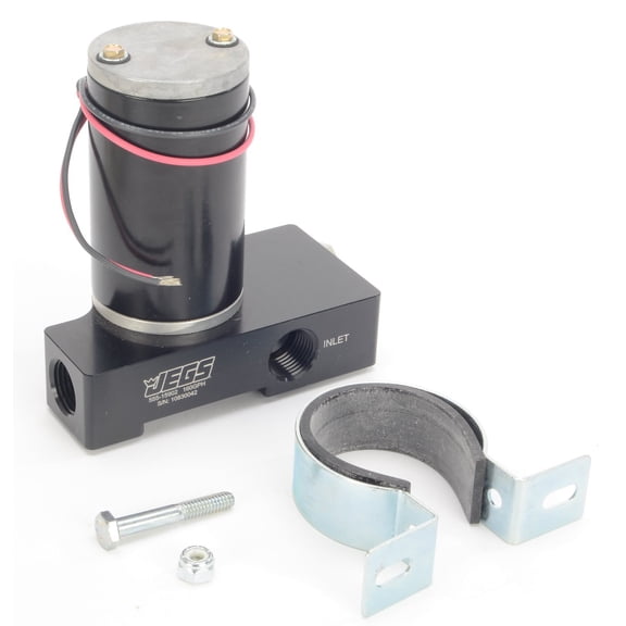 JEGS 15902 Ultra-Quiet Electric Fuel Pump 160 gph 1/2 NPT Ports Up to 1 000 HP (