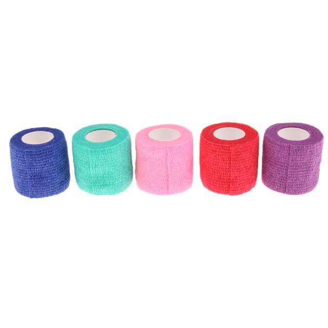 5 Piezas Cinta Cohesiva para Perro Gato Herida Veterinario Mascota Sunnimix Color Aleatorio