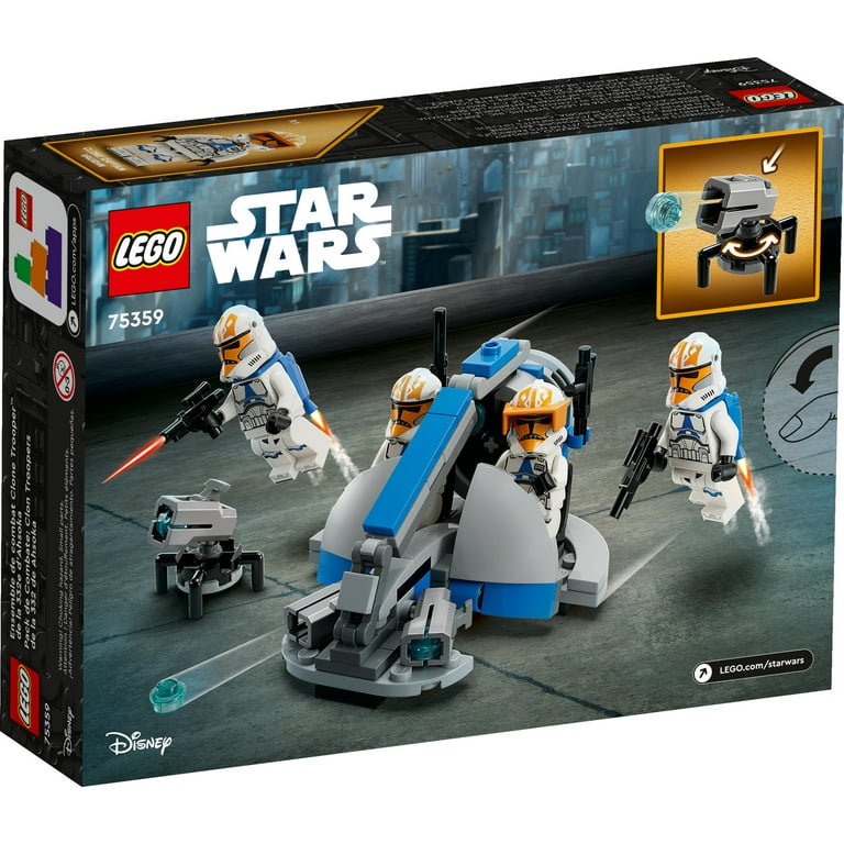 LEGO Star Wars 332nd Ahsoka's Clone Trooper Battle Pack 75359 Building Toy  Set with 4 Star Wars Figures Including Clone Captain Vaughn, Star Wars Toy  for Kids Ages 6-8 or any Fan