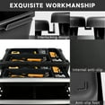 thumbnail image 5 of Iweighoola 60PCS Tool Box Organizer Trays, Interlocking Drawer Storage Bins for Tool Chest, Garage, Desk, Rolling Tool Cart (Black), 5 of 7