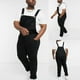 thumbnail image 2 of Hombres Casual Moda Soid Pecho Bolsillo Washed Denim Suspender Pantalones largos Pantalones cargo Pompotops oipoqjl42948, 2 of 9