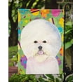 thumbnail image 3 of Bichon Frise Easter Eggtravaganza Garden Flag, 3 of 3