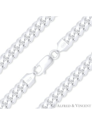 925 Sterling Silver Italian Box Link 0.8mm Thin Chain Necklace 16 18 20  for Women Ladies Girls 