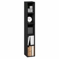 thumbnail image 2 of Furinno FULDA 5-Tier 8-In Width Narrow Bookcase 9.3 x 7.9 x 51.9 Blackwood, 2 of 5