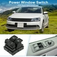 thumbnail image 2 of Interruptor de ventana eléctrica Unique Bargains No.34D959858 para el lado del conductor delantero para Volkswagen Jetta y Santana 2012 Negro, 2 of 7
