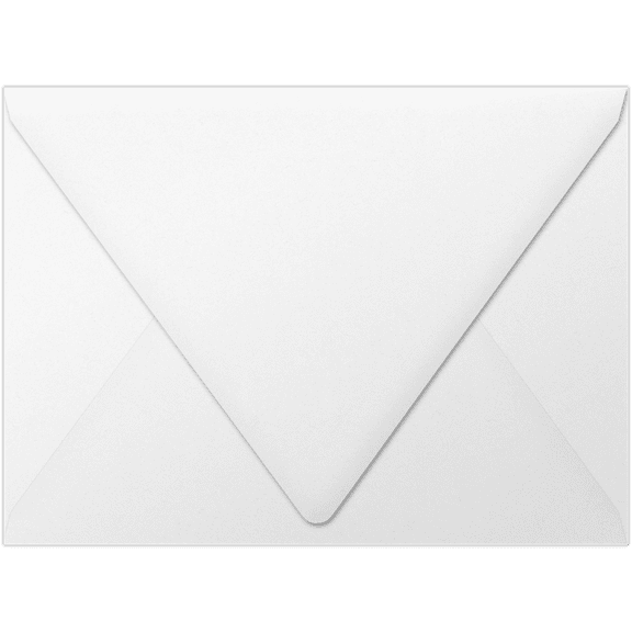 LUXPaper A7 Contour Flap Envelopes, 5 1/4 x 7 1/4, 80 lb. White, 250 Pack