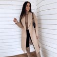 thumbnail image 6 of Idoravan Cardigans for Women Spring Women Long Sleeve Hairy Open Front Short Cardigan Suit Jacket Solid Long Coat, 6 of 9