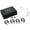 Black, variant on Galaxy Audio HSM4 Dual Ear Headset Mic With 4 Sennheiser Connecton Cables, Windscreen, Clip and Case Beige