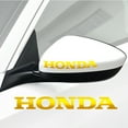 thumbnail image 3 of IPG Compatible with Honda Logo Letter 6" Vinyl Decal Sticker (2 Units) Carbon Fiber Cover Wrap Skin Do it Yourself Stickers Set Personalize Your Vehicle (Shiny Yellow), 3 of 6