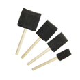 thumbnail image 1 of 4pcs Foam Glitter Glue Art Tool Wooden Handle Dust Cleaning Paint Application Craft Glass Sponge Brush Graffiti, 1 of 4