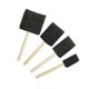 thumbnail image 1 of 4pcs Foam Glitter Glue Art Tool Wooden Handle Dust Cleaning Paint Application Craft Glass Sponge Brush Graffiti, 1 of 4