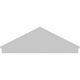 thumbnail image 5 of Ekena Millwork 70"W x 24-3/8"H x 2-3/4"P (Pitch 6/12) Peaked Cap Sunburst Architectural Grade PVC Combination Pediment, 5 of 8