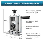 Manual Copper Wire Stripping Machine Scrap Recycle Tool Cable Stripper Peeler Machine Wire Diameter 1-70mm Peeling Tool ,Easy to Use
