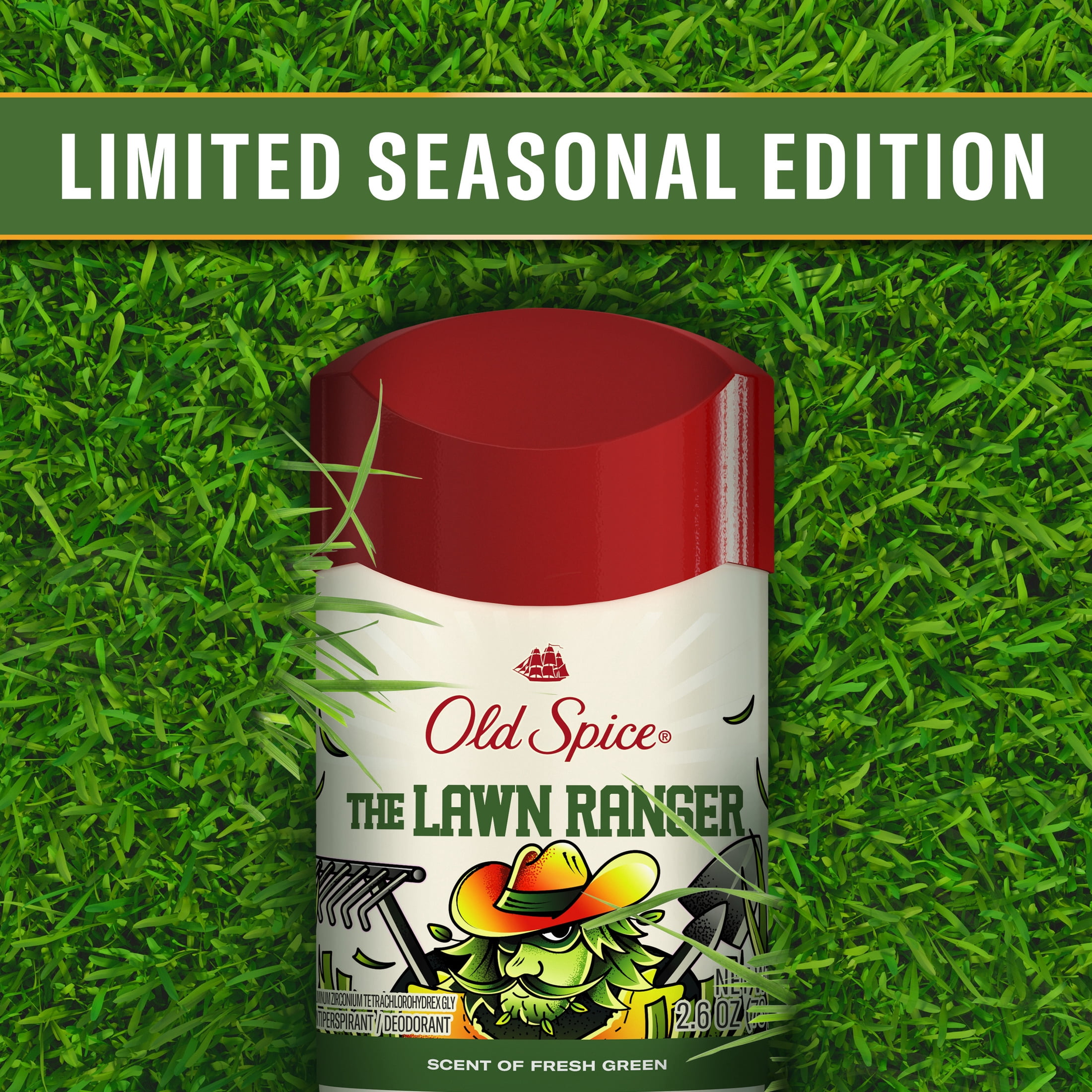 Old Spice Men's Antiperspirant, Lawn Ranger, 2.6oz