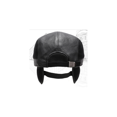 thumbnail image 3 of Sombrero de otoño e invierno, boina de lana nueva, gorra frontal, protección auditiva, sombrero de cuero, boina, negro, 3 of 5