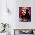 thumbnail image 3 of Jesus Christ Wall COMIO Watercolor Christian Jesus Portrait Picture Canvas Abstract Painting Modern COMIOwork for Bedroom Living Room Bathroom Decor,Ready to Hanging,12x16 Inchs, 3 of 4