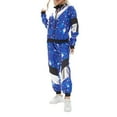 thumbnail image 5 of VBVC Women's Carnival 2 Piece Tracksuit,80s 90s Windbreaker Jacket and Jogger Pants,Colorblock Hip Hop Outfit For Women,Blue,Size S, 5 of 7