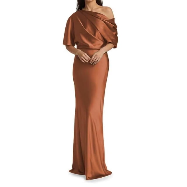 Vestido Namirate para la madre de la novia, talla grande, satén 2025