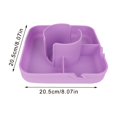thumbnail image 3 of Portavasos de silicona, almacenamiento de control remoto, bandeja de almacenamiento para teléfono móvil, cesta de almacenamiento de refrigerios, tazón de refrigerio reutilizable, accesorios para tazas, 3 of 3
