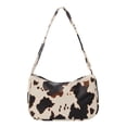 thumbnail image 2 of Bolso de mano con Estampado de puntos de vaca JShteea bolso pequeño de hombro Para axilas beige, 2 of 9