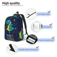 thumbnail image 5 of Balery Dinosau Space Explorer Vintage Canvas Backpack for Men and Women - Large Capacity, Durable Travel Laptop Bag for School, Work, Hiking, and Outdoor Activities, 5 of 7