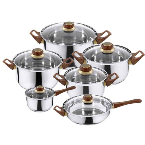 Batería De Cocina Chapala 12 Piezas Acero Inoxidable – Café Aquila Chapala