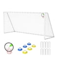 thumbnail image 2 of Leumius 7X16FT Soccer Goals for Kids,Portable Soccer Net with High-Strength Nets for Backyard,White, 2 of 8