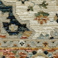 thumbnail image 2 of Oriental Weavers Andorra Area Rug - 2281E - 1'10" x 3'2" - in Blue/ Orange - Vintage Bohemian Style, Stain Resistant, Family and Pet Friendly , Entryway, Bathroom Accent Rug, 2 of 4