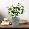 thumbnail image 4 of Light Gray MgO Round 9.2in. H Planter, 4 of 6