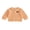 Orange-Ghost, variant on RUINIXCW Toddler Baby Boy Girl Halloween Shirts Outfit Infant Baby Boys Girls Fall Sweatshirt Clothes Pumpkin Grimace Ghost Long Sleeve Waffled Striped Lapel Half Button Pullover Shirt Tops